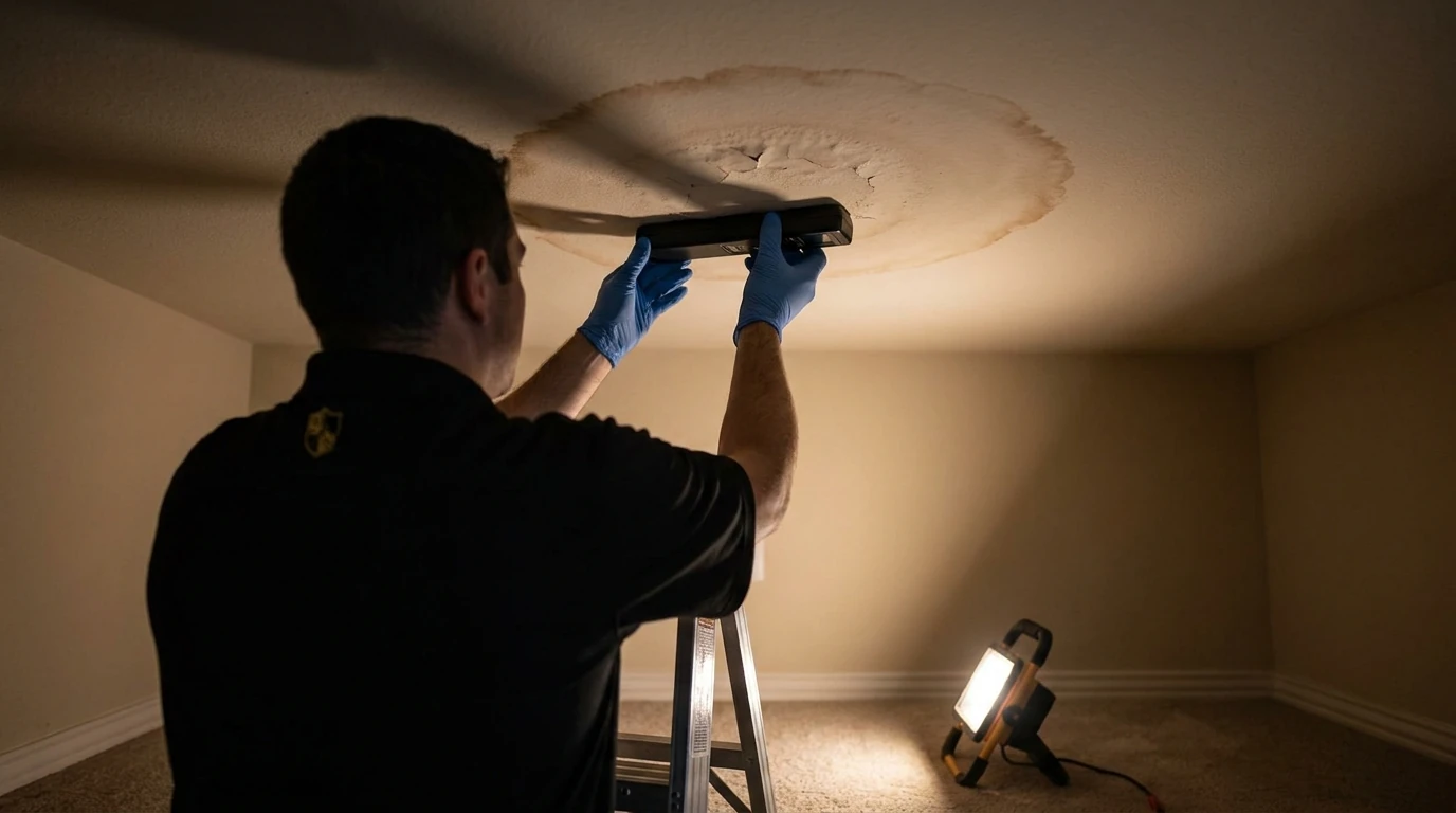 Ceiling Water Damage: How to Read the Stain, and When the Ceiling Has to Come Down