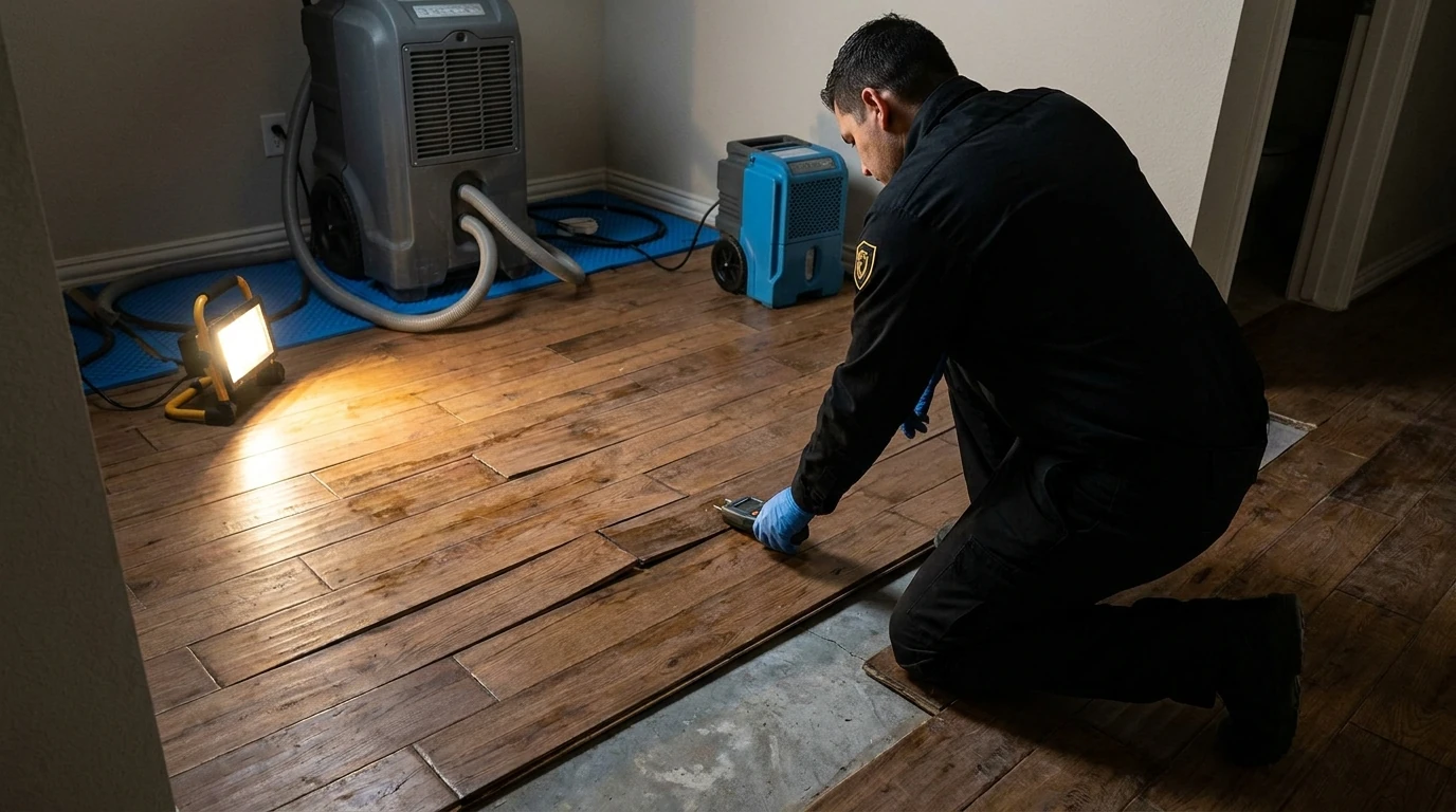 Hardwood Floor Water Damage: What Can Be Dried and Saved, and What Has to Come Out