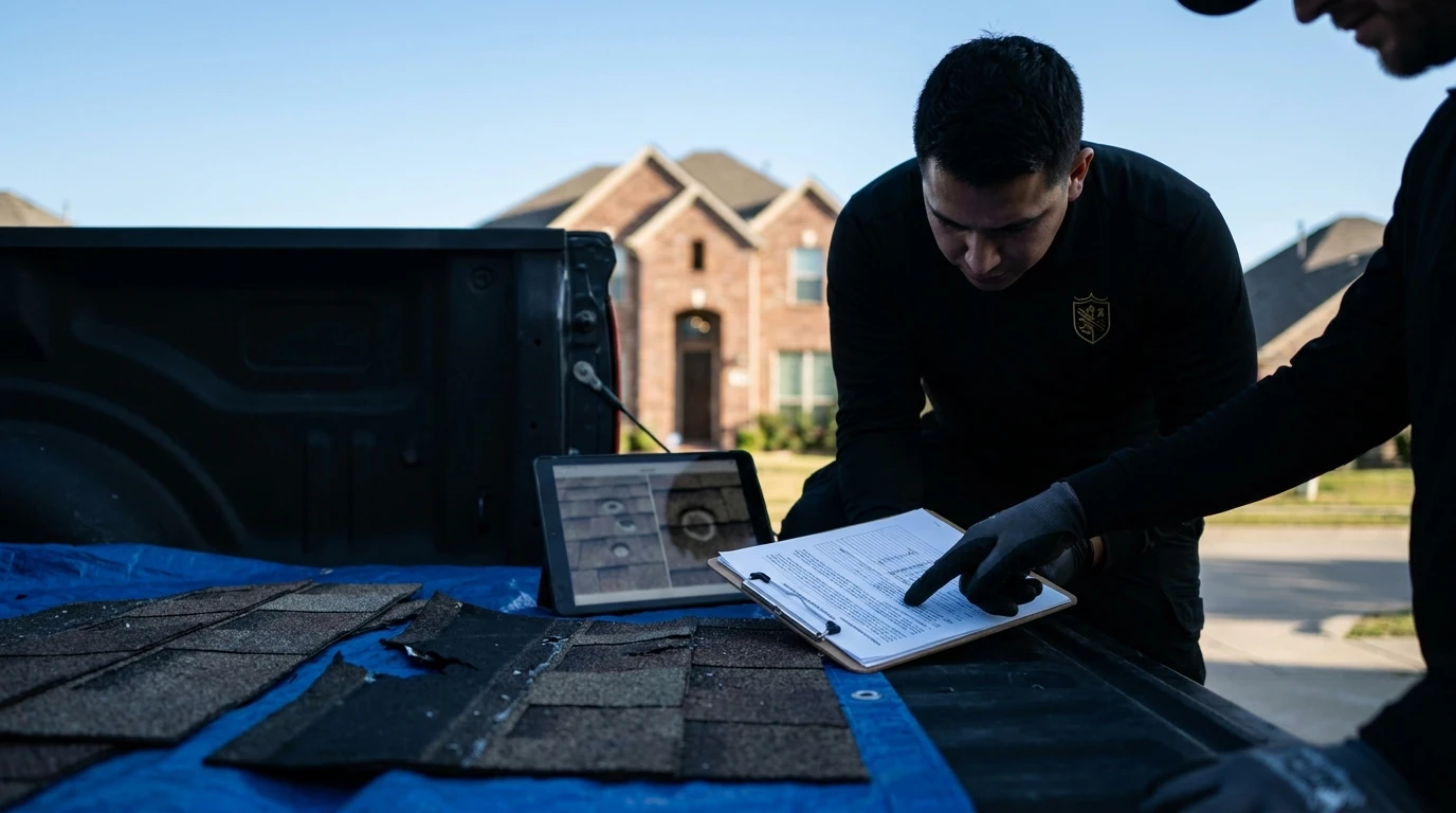 What's the typical price breakdown: hail damage roof repair cost in Royse City